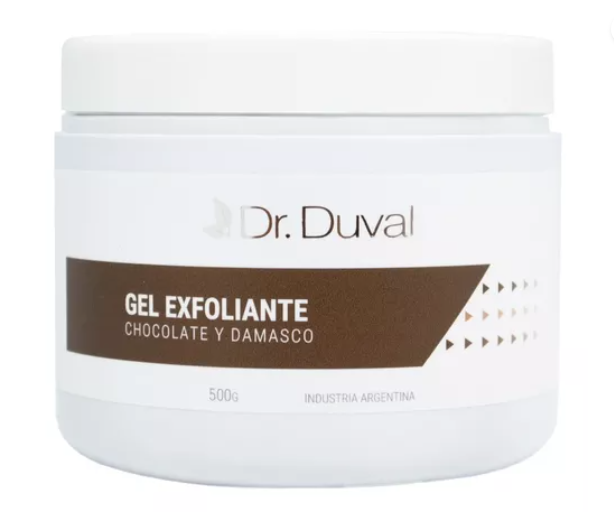 Gel Facial Exfoliante con Chocolate y pepitas de damasco x 500gr Dr.Duval